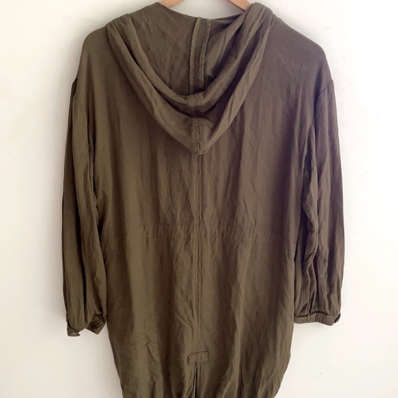 Love Tree Lightweight Olive Green Military Style Hooded Jacket Womens,Size Large - Picture 11 of 12